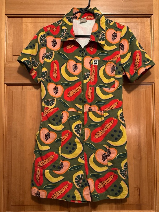 Lucy & Yak Pants - Lucy & Yak Riley Playsuit/Romper in Fruit Print